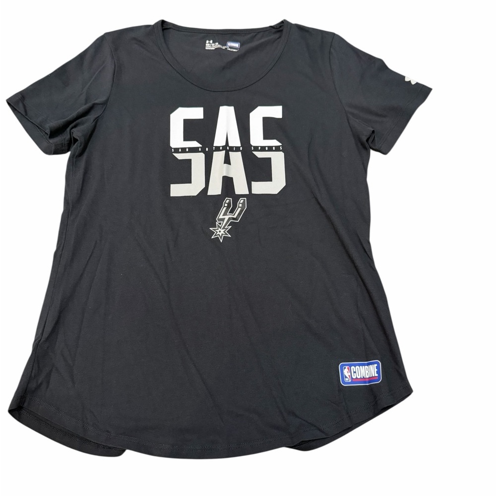 Go Spurs Go! Under Armour San Antonio Spurs Short Sleeve Logo Tee